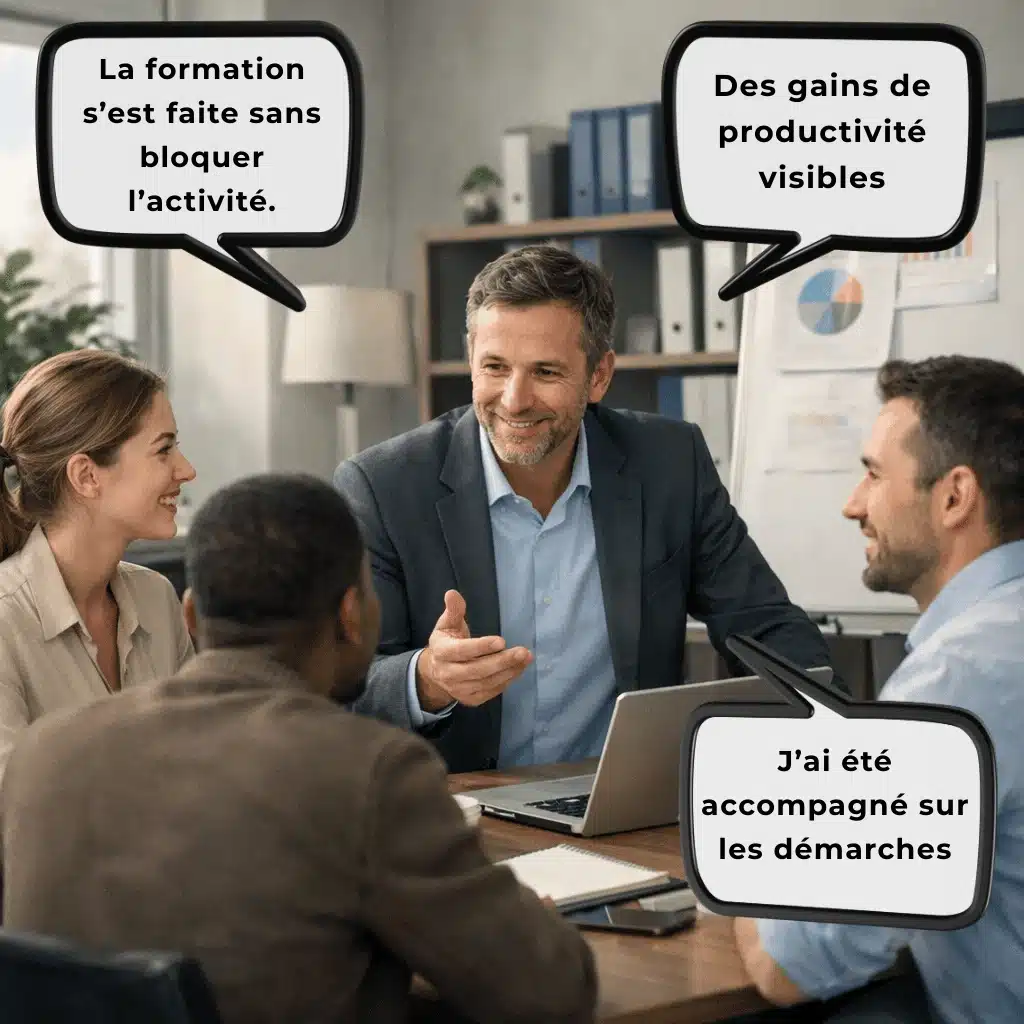 Accompagnement sur mesure des entreprises avec une formation professionnelle sans perturber l’activité et orientée productivité