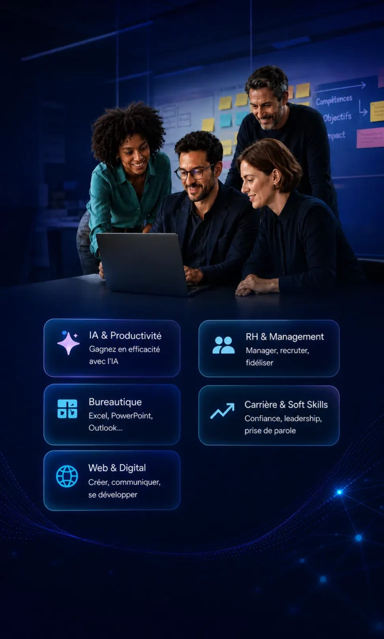Équipe SCPF utilisant l’intelligence artificielle et les outils numériques